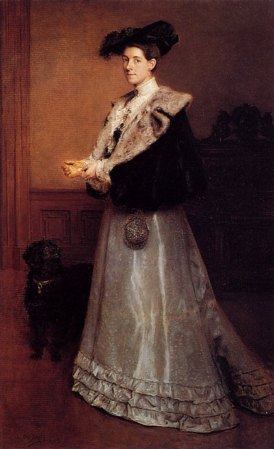 Ritratto di una signora da Edouard de Jans